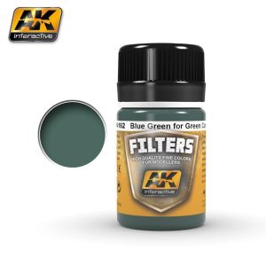 35 ml. Yeşil Mavi Filters Serisi Maket Boyası, AK Interactive 4162