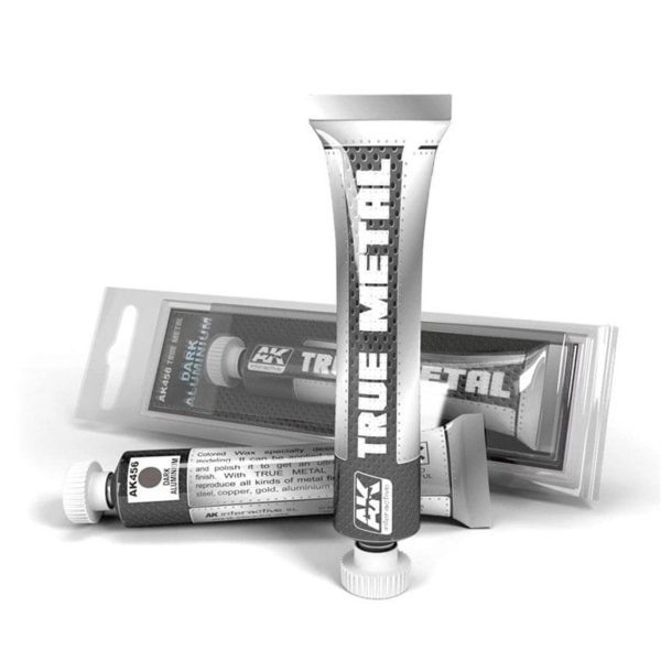20 ml. Dark Aliminium True Metal Serisi Maket Boyası, AK Interactive 456