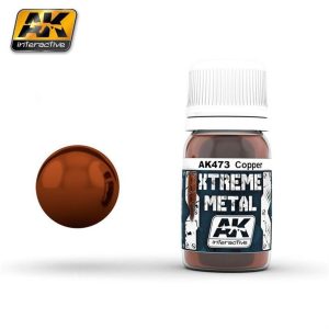30 ml. Bakır Rengi Xtreme Metal Serisi Maket Boyası, AK Interactive 473