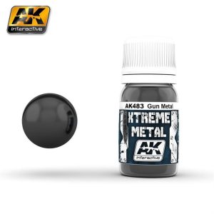30 ml. Silah Metal Rengi Xtreme Metal Serisi Maket Boyası, AK Interactive 483