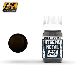 30 ml. Yanmış Metal Rengi Xtreme Metal Serisi Maket Boyası, AK Interactive 484