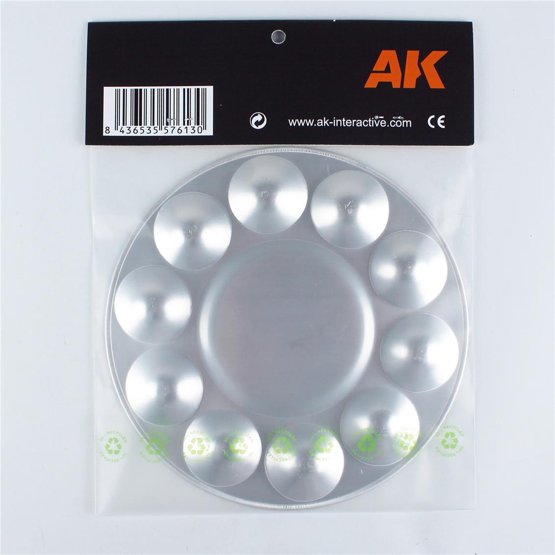 10 Gözlü Aliminyum Boya Paleti, AK Interactive 613 - Görsel 2