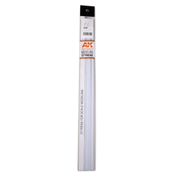 0.75 x 4.00 x 350 mm. Çubuk 10 Adet, AK Interactive 6517 - Görsel 2