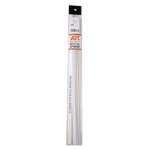 1.50 x 350 mm. Yuvarlak Çubuk 10 Adet, AK Interactive 6539 - Görsel 2