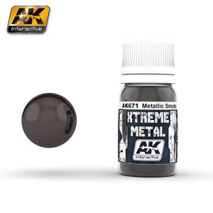30 ml. Metalik Duman Rengi Xtreme Metal Serisi Maket Boyası, AK Interactive 671