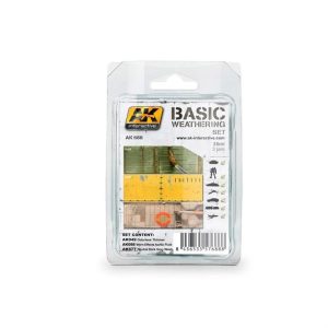 3x35 ml. Standart Eskitme Efekti Maket Boyası Seti, AK Interactive 688