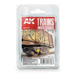 3x35 ml. Wagon Boji ve Tekerlek Eskitme Efekti Maket Boyası Seti, AK Interactive 7010