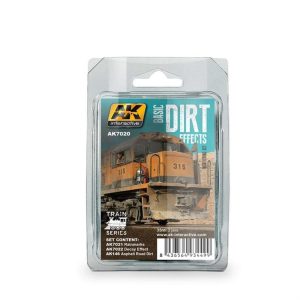 3x35 ml. Trenler için Kir Efektleri Maket Boyası Seti, AK Interactive 7020