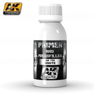 100 ml. Mikrofiller ve Beyaz Astar Profesyonel Maket Boyası, AK Interactive 759