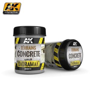 250 ml. Terrains Concrete Akrilik Diorama Serisi Zemin Dokusu, AK Interactive 8014