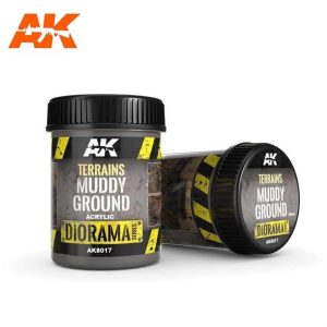 250 ml. Çamurlu Arazi Akrilik Diorama Serisi Zemin Dokusu, AK Interactive 8017