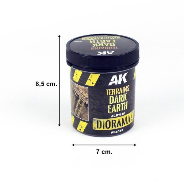 250 ml. Yoğun Toprak Akrilik Diorama Serisi Zemin Dokusu, AK Interactive 8018 - Görsel 4