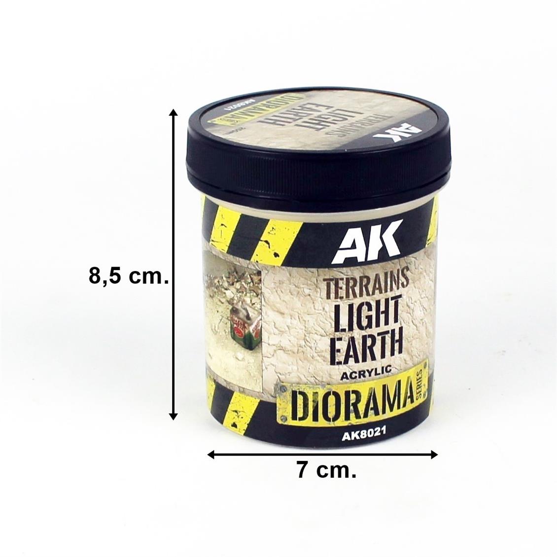 250 ml. Hafif Toprak Akrilik Diorama Serisi Zemin Dokusu, AK Interactive 8021 - Görsel 4
