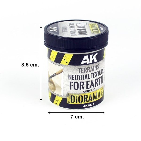 250 ml. Renksiz Toprak Dokusu Akrilik Diorama Serisi Zemin Dokusu, AK Interactive 8023 - Görsel 5