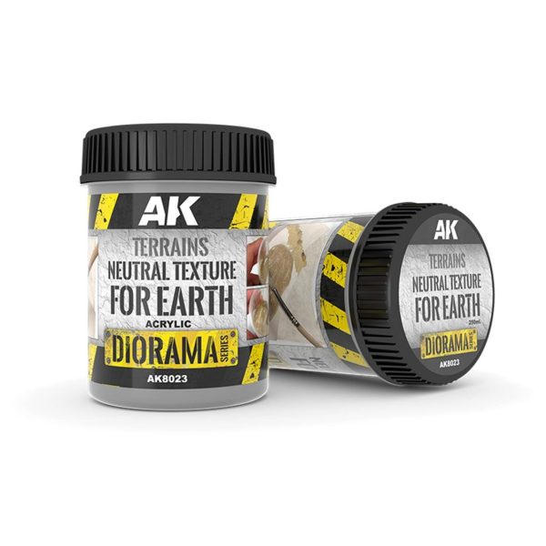 250 ml. Renksiz Toprak Dokusu Akrilik Diorama Serisi Zemin Dokusu, AK Interactive 8023