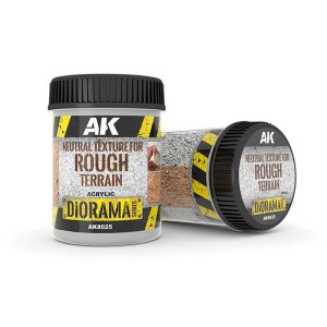 250 ml. Engebeli Arazi için Renksiz Toprak Dokusu Akrilik Diorama Serisi Zemin Dokusu, AK Interactive 8025