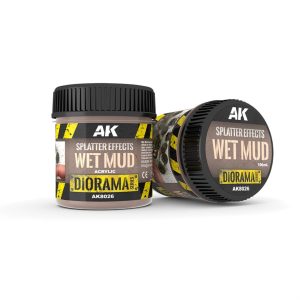 100 ml. Islak Çamur Sıçrama Efekti Akrilik Diorama Serisi Zemin Dokusu, AK Interactive 8026