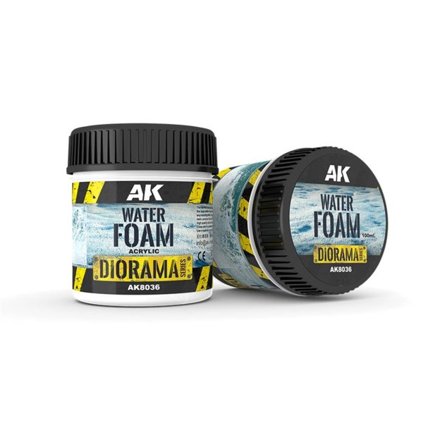 100 ml. Su Dalgası Köpüğü Efekti Akrilik Diorama Serisi Zemin Dokusu, AK Interactive 8036