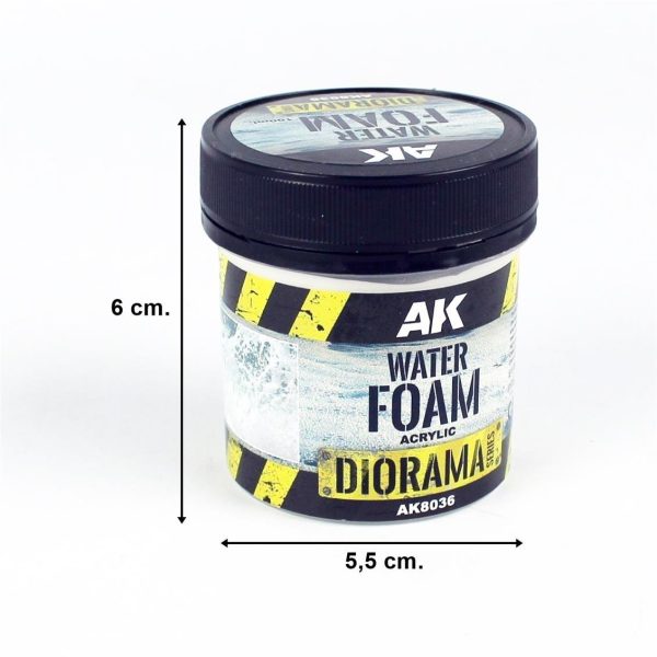 100 ml. Su Dalgası Köpüğü Efekti Akrilik Diorama Serisi Zemin Dokusu, AK Interactive 8036 - Görsel 4