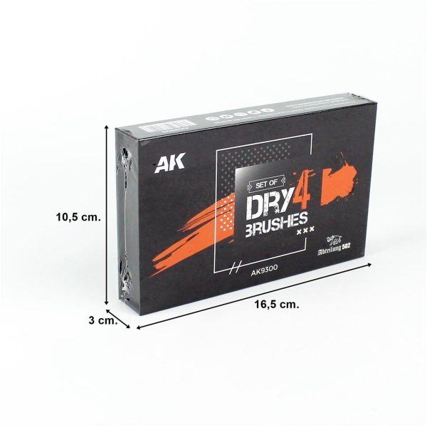 Dry Brush Fırçaları Seti 4 Adet, AK Interactive 9300 - Görsel 5