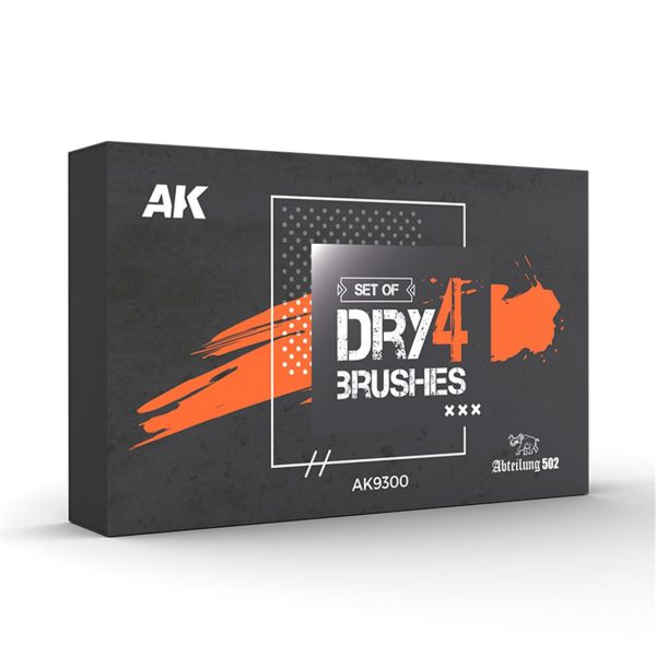 Dry Brush Fırçaları Seti 4 Adet, AK Interactive 9300 - Görsel 4