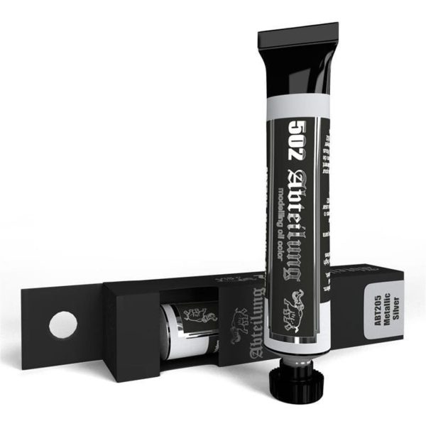 20 ml. Metalik Gümüş Yağlı Boya, AK Interactive ABT205