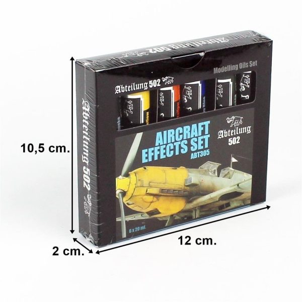 6x20 ml. Uçak Efekt Seti 6 Adet Yağlı Boya, AK Interactive ABT305 - Görsel 3