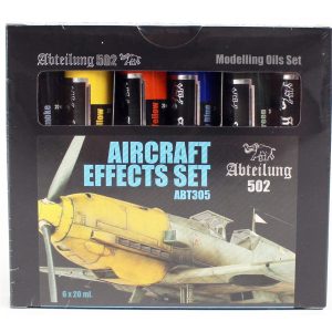 6x20 ml. Uçak Efekt Seti 6 Adet Yağlı Boya, AK Interactive ABT305