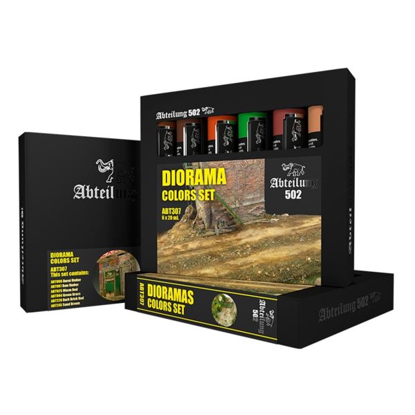 6x20 ml. Diorama Efekt Seti 6 Adet Yağlı Boya, AK Interactive ABT307