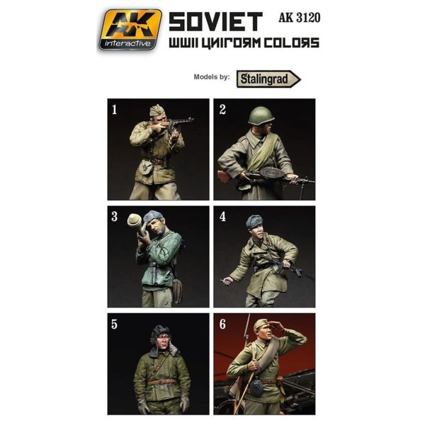 AK3120 SOVIET WWII UNIFORM COLORS - Görsel 2