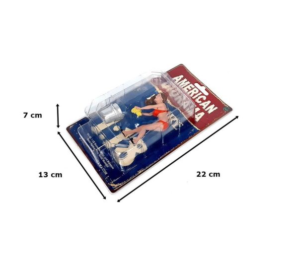 1/18 Araba Yıkayan Bikinili Kız (Cindy) Figürü, American Diorama 76264 - Görsel 5