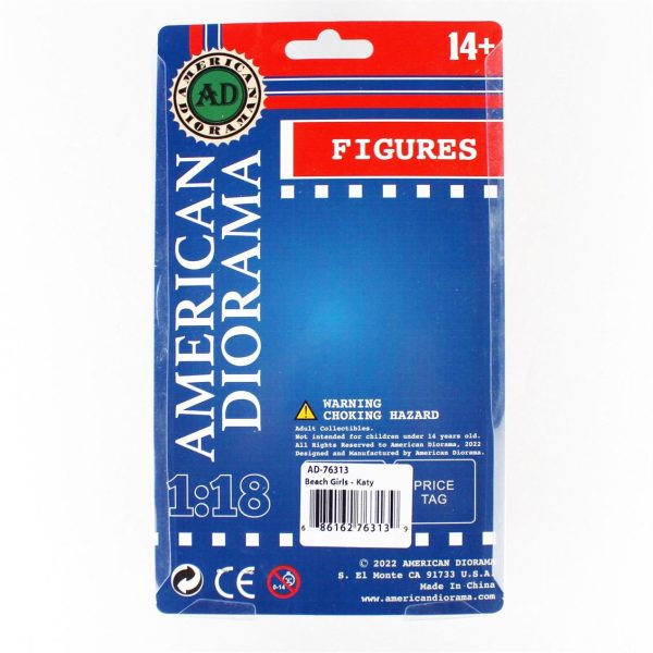 1/18 Plaj Kızı (Katy) Figürü, American Diorama 76313 - Görsel 3
