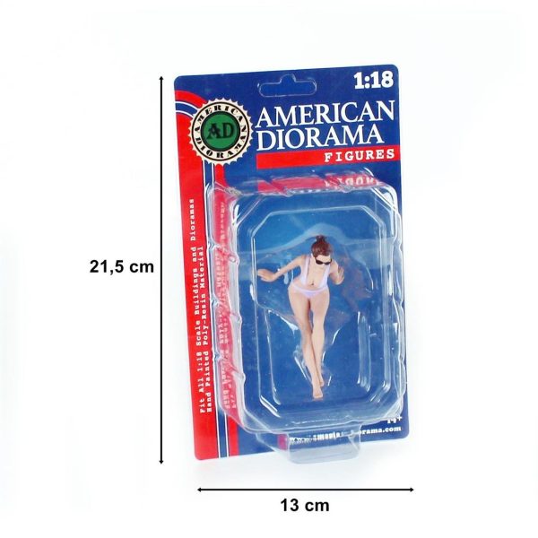 1/18 Plaj Kızı (Carol) Figürü, American Diorama 76315 - Görsel 5