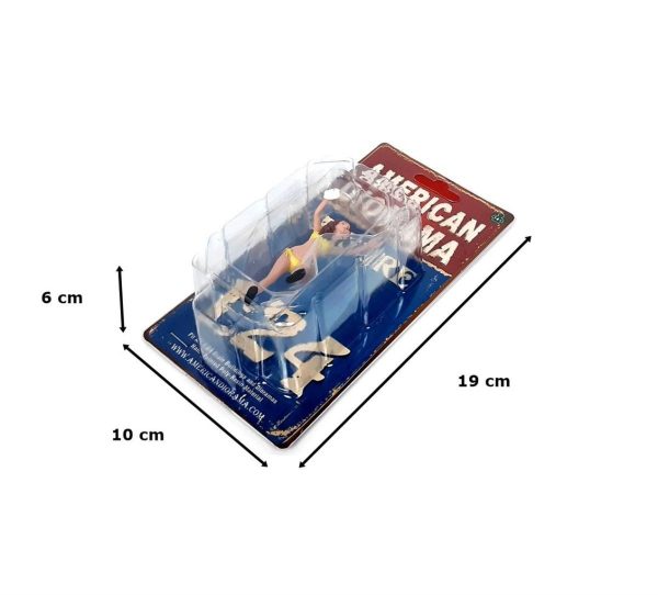 1/24 Araba Yıkayan Bikinili Kız (Stephanie) Figürü, American Diorama 76366 - Görsel 5