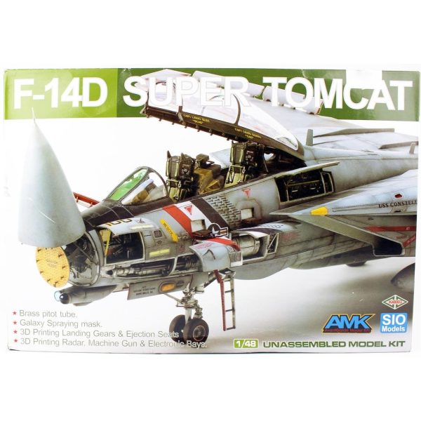 1/48 F-14D Super Tomcat (Special Edition-Sio Models) Savaş Uçağı Maketi, AMK Model 48003