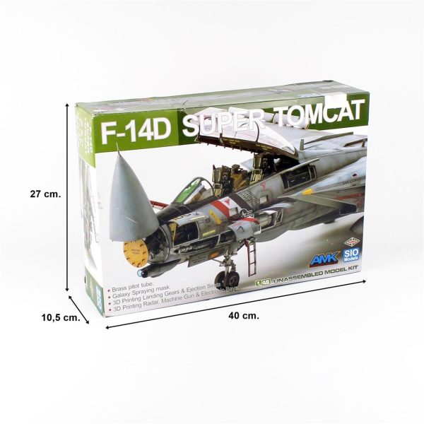 1/48 F-14D Super Tomcat (Special Edition-Sio Models) Savaş Uçağı Maketi, AMK Model 48003 - Görsel 5