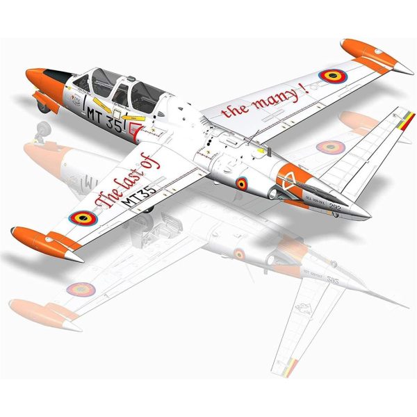 1/48 Fouga CM. 170 Magister Eğitim Uçağı Maketi, AMK Model 88004 - Görsel 3