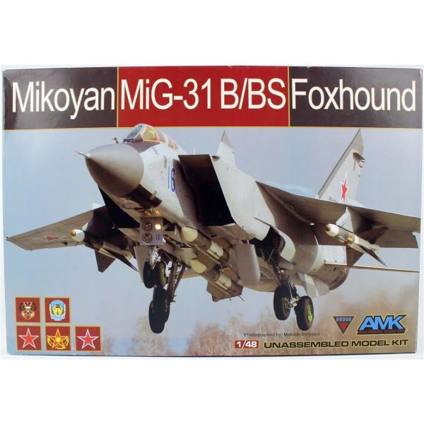 1/48 Rus Mig-31 B/BS Foxhound Savaş Uçağı Maketi, AMK Model 88008