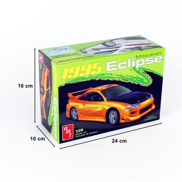 1/25 1995 Mitsubishi Eclipse Araba Maketi, AMT Model 1089 - Görsel 5