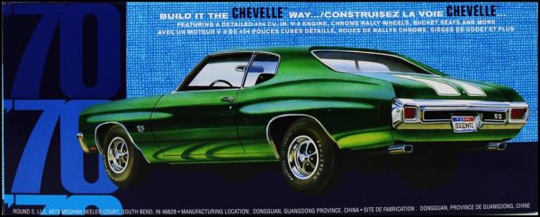 1/25 1970 Chevy Chevelle SS Araba Maketi, AMT Model 1143 - Görsel 3