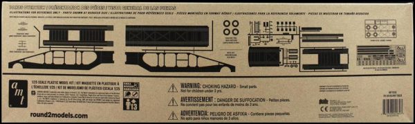 1/25 5Car Haulaway Trailer Araba Taşıma Dorsesi Maketi, AMT Model 1193 - Görsel 4