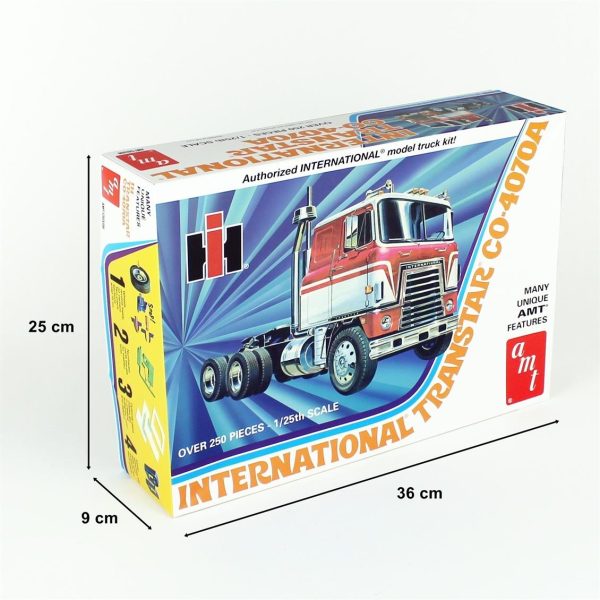 1/25 International Transtar CO-4070A Semi Tractor Çekici Maketi, AMT Model 1203 - Görsel 5