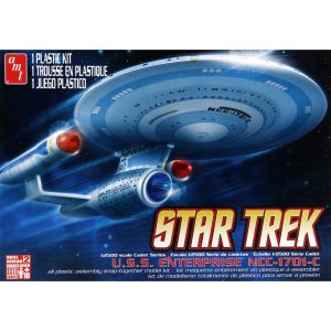 1/2500 Star Trek Enterprise 1701-C Uzay Aracı Maketi Maketi, AMT Model 0661