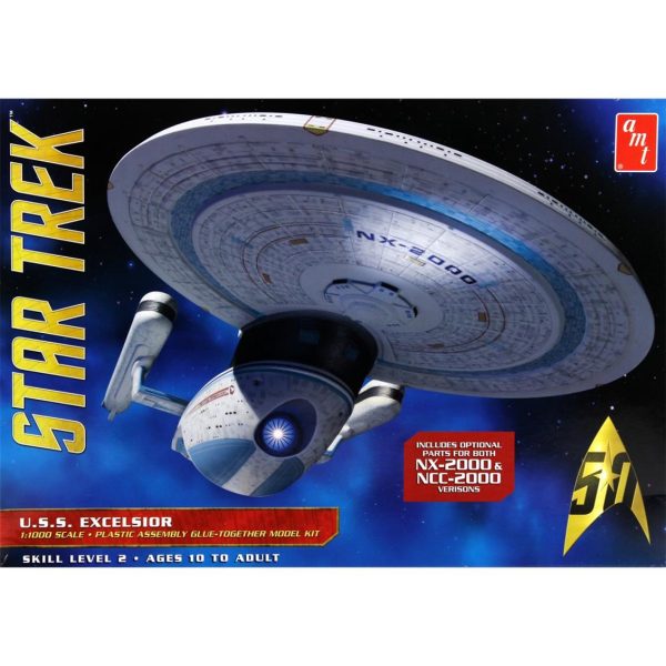 1/1000 Star Trek USS Excelsior Uzay Aracı Maketi, AMT Model 0843
