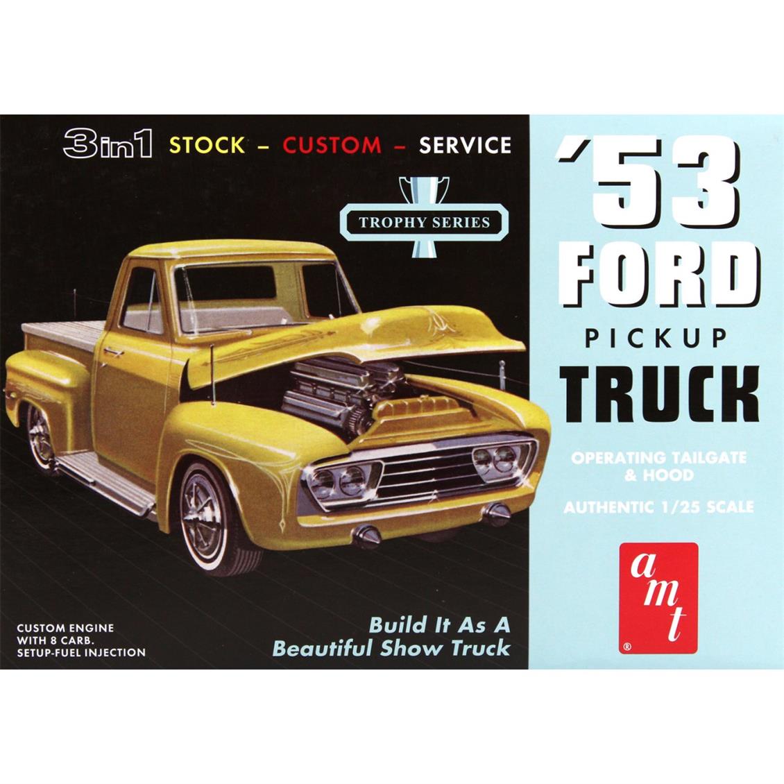 1/25 1953 Ford Pickup Kamyonet Maketi, AMT Model 0882