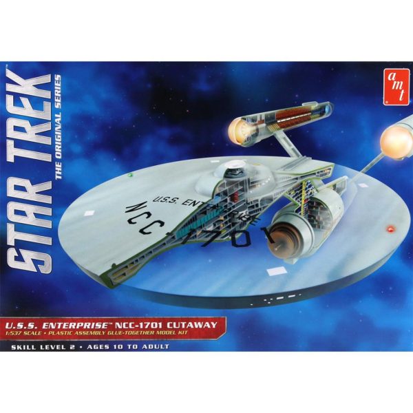1/537 Star Trek TOS Enterprise Cutaway Uzay Aracı Maketi, AMT Model 0891