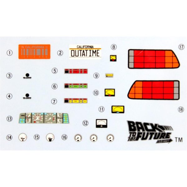 1/24 Geleceğe Dönüş Araba Maketi Seri 3AOS01187 - Görsel 4