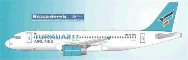 1/144 Air Turkuaz A320 Classic, Nazca Decals Atk001