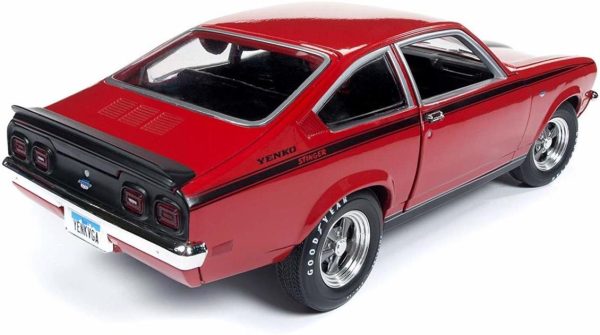 1/18 1972 Chevrolet Vega Yenko Stinger Kırmızı Diecast Araba, AutoWorld 1156 - Görsel 2