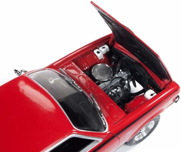1/18 1972 Chevrolet Vega Yenko Stinger Kırmızı Diecast Araba, AutoWorld 1156 - Görsel 3